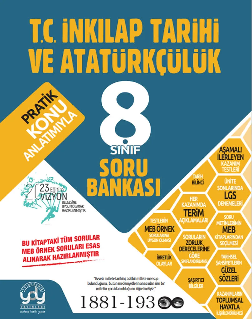 İnkılap Tarihi ve Atatürkçülük Soru Bankası 8. Sınıf